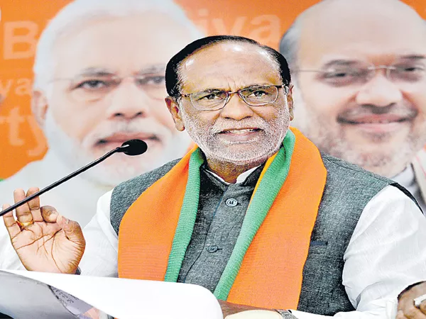 BJP state president Laxman Challenge to KCR - Sakshi