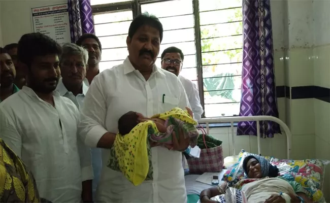 MLA Rachamallu Sivaprasad Reddy Assures A Family  - Sakshi