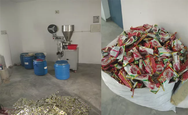 Gutka Illegal Manufacturing Centers In Nellore And Prakasam Districts - Sakshi