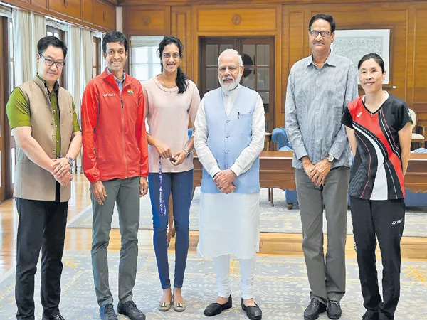 Narendra Modi Says PV Sindhu is the proud champion of the country - Sakshi