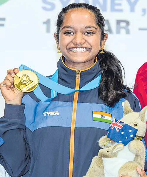 Elavenil Joins Elite List With Maiden Shooting World Cup - Sakshi