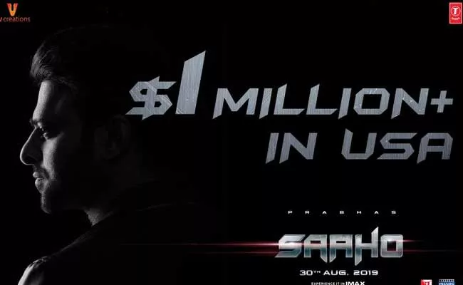 Prabhas Saaho Crossed One Million Dollars In Overseas - Sakshi