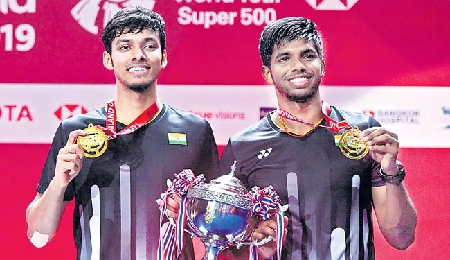 Satwiksairaj Rankireddy-Chirag Shetty Wins Mens Doubles title - Sakshi