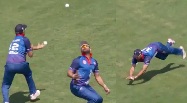 Yuvraj Singh Stunning Catch in Global T20 Canada - Sakshi