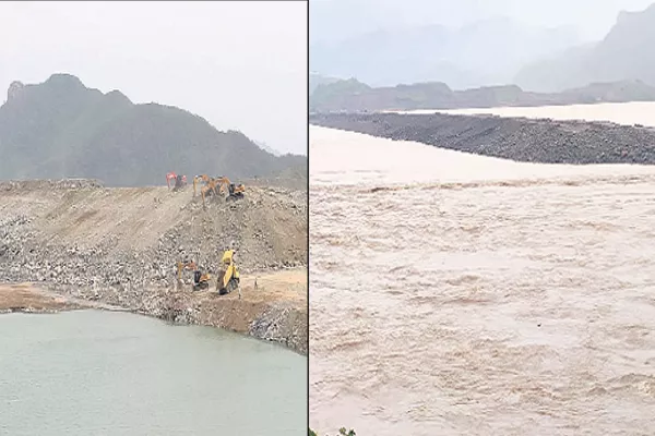 Polavaram Cofferdam effects the Tribals - Sakshi