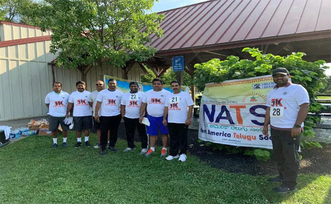 NATS Conducted 5k Run In Philadelphia City - Sakshi