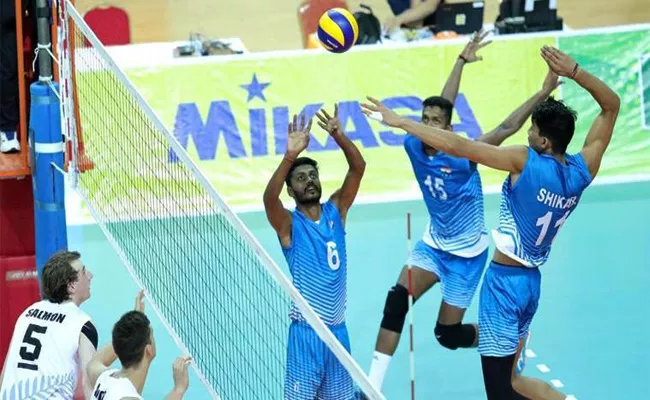 India Enters Quarterfinals of U-23 Asian Volleyball Championship - Sakshi