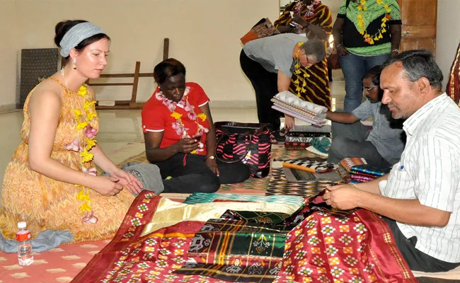 Pochampally Is A Weaving Center And Has A Handloom Park - Sakshi