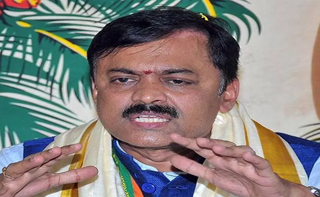 BJP MP GVL Narasimha Rao Raised TDP Concern Over Contract Termination - Sakshi