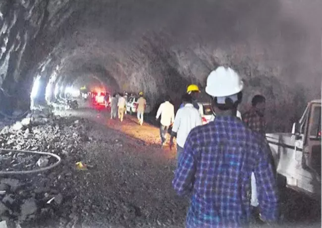 Palamuru Rangareddy Tunnel Blasting At Nagar Kurnool - Sakshi