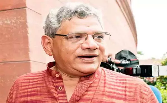 Sitaram Yechury Detained At Srinagar Airport - Sakshi