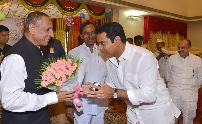 KTR Emotional Tweet On ESL Narasimhan - Sakshi