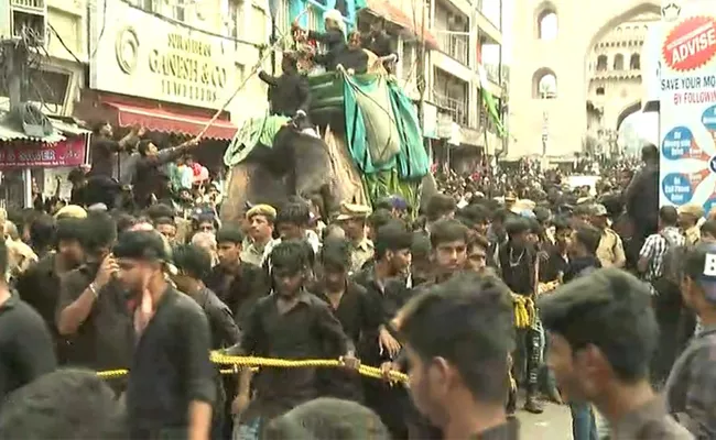 Muharram Rally Begins In Old City Hyderabad - Sakshi