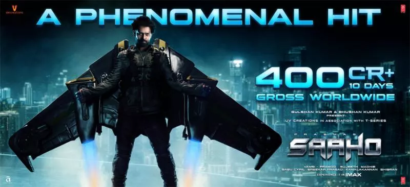 Prabhas Saaho Crosses 400 Cr at Box Office Worldwide - Sakshi