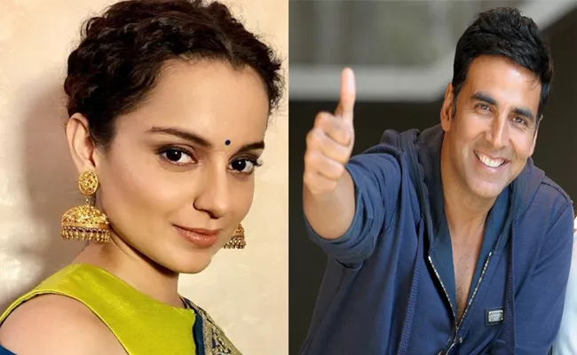 Kangana Ranaut Credits Akshay Kumar For Choosing Women Centric Films - Sakshi