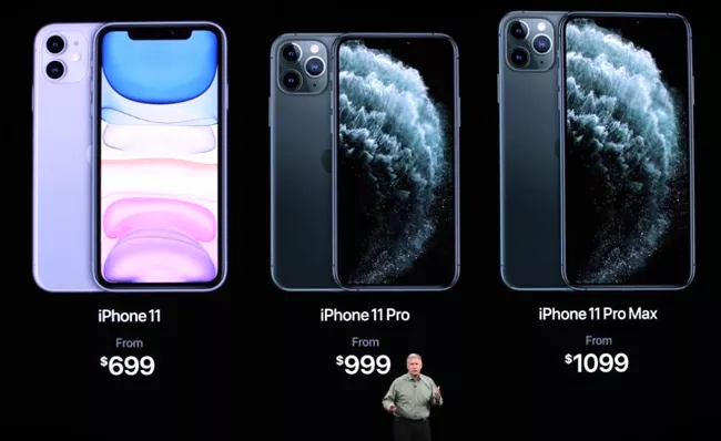 iPhone 11 Pro And 11 Pro Max launched with triple cameras - Sakshi