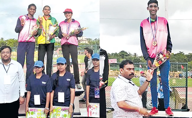 Pranoy Gets Gold Medal In High Jump - Sakshi