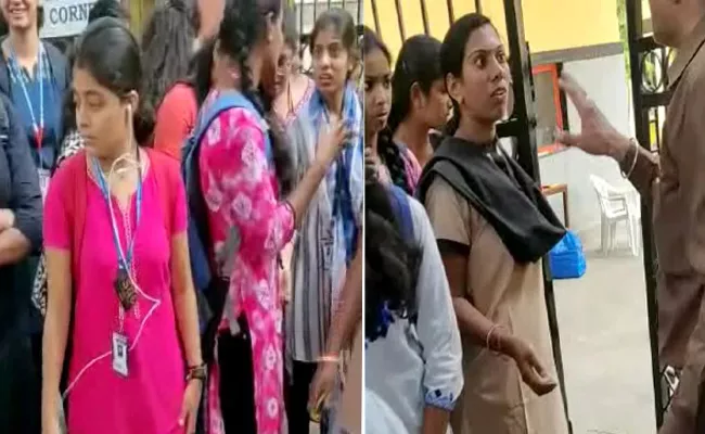 Saint Francis College For Women Restricts Students Dressing In Hyderabad - Sakshi