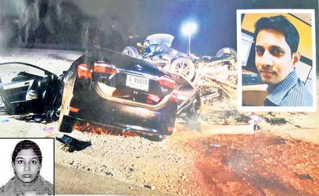 Huge road accident in Dubai - Sakshi