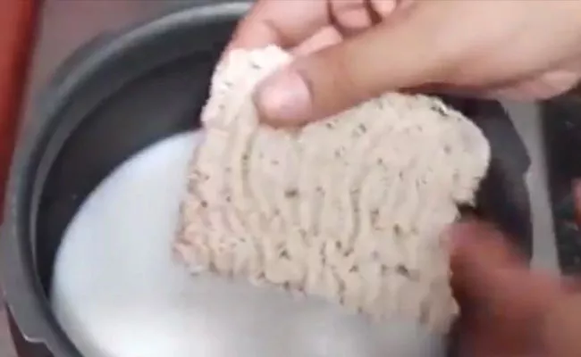 Women Prepare Sweet Maggi Making Viral - Sakshi