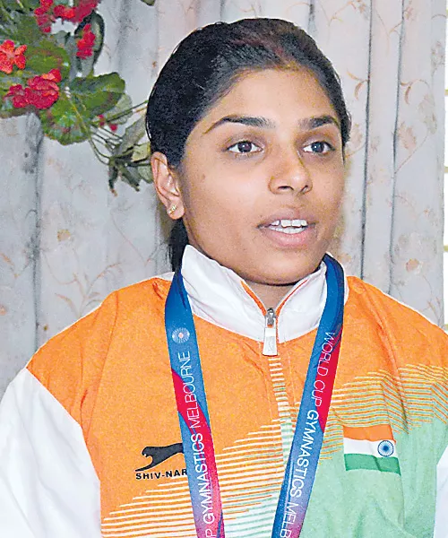 Aruna Reddy To World Artistic Championship - Sakshi