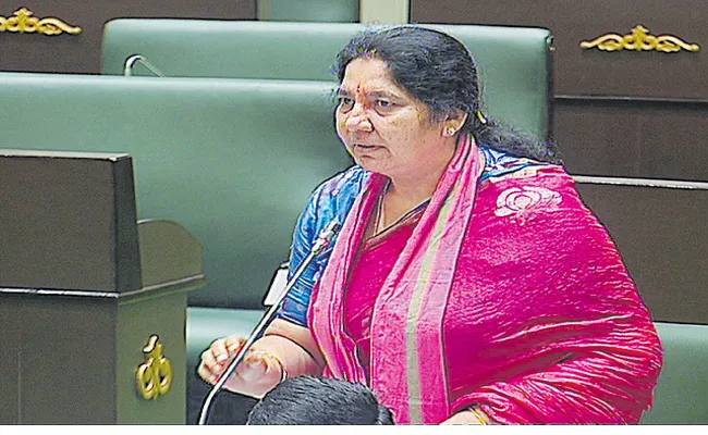 Minister Satyavathi Rathod Speech In Assembly Over Tribal Welfare - Sakshi