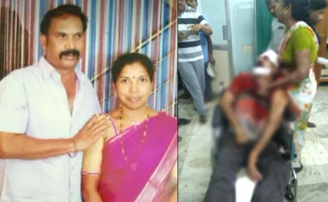 Unknown People Attacked Husband And Wife In Narsampet - Sakshi