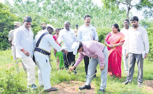 Collector MV Reddy Angry On Keesara Forest Range Officers For Neglecting Haritha Haram Plants - Sakshi