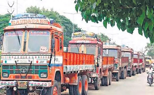 Lorries band across the country on 19-09-2019 - Sakshi