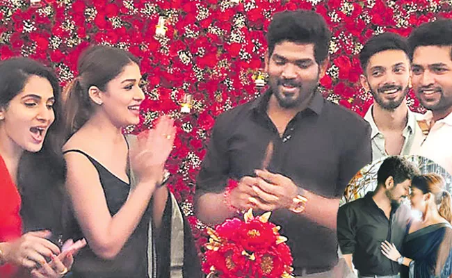 Nayanthara Throws Surprise Birthday Bash For Beau Vignesh Shivan - Sakshi