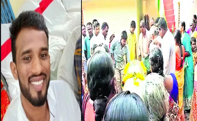 Sadness In Ramadugu As Tarun's Deadbody Reached The Village - Sakshi