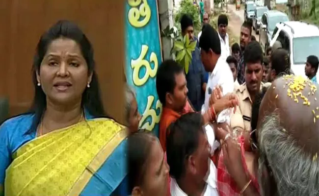 TDP Leaders Using Unparliamentary Language On YSRCP MLA Sridevi - Sakshi