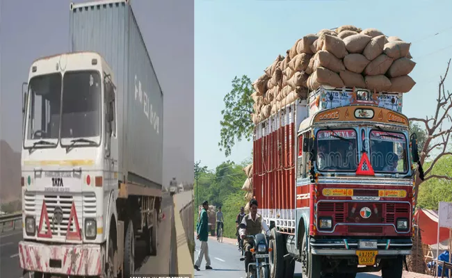 Lorries Travelling Heavy Speed In Highways In West Godavari - Sakshi