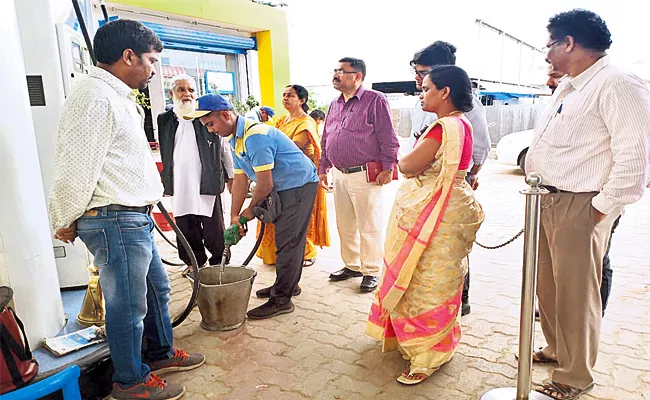 Rain Water in Petrol Bunk Tank Hyderabad - Sakshi