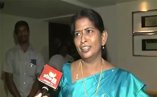 Taneti Vanitha Comments On Disabled Pension Supply  - Sakshi