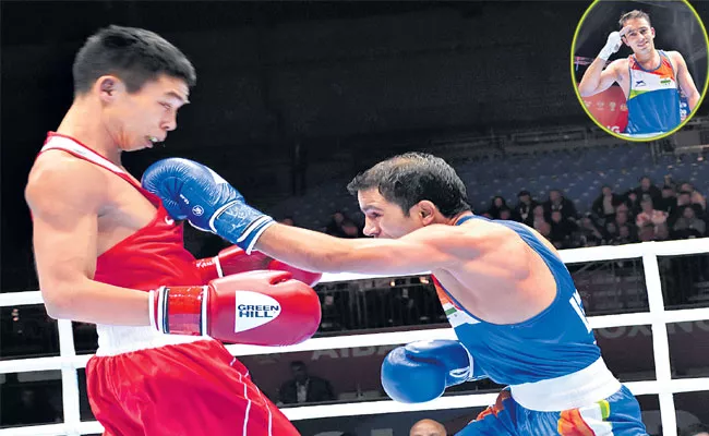 Amit Panghal First Indian Male Boxer To Reach World Championship Final - Sakshi