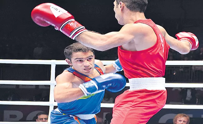 Amit Panghal Gets Historic Silver At World Boxing Championships - Sakshi