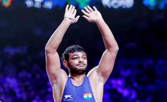 India Wrestler Deepak Punia Has Reached The Final - Sakshi