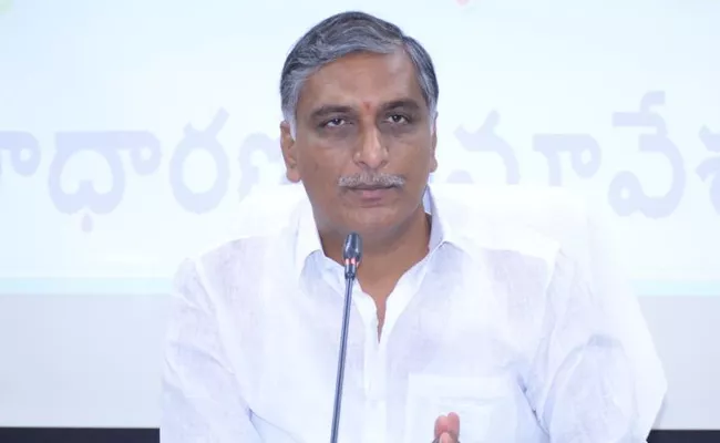 Harish Rao Distributes Bathukamma Sarees In Siddipet Gajwel - Sakshi