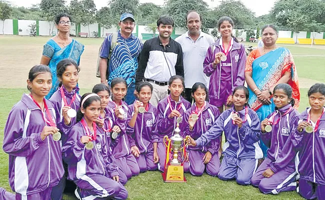 Telangana Kho Kho Team Wins Silver Medal In National Championship - Sakshi