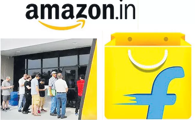 Amazon And Flipkart Create over 1.4 Lakh Temporary Jobs Ahead Of Festive Sales - Sakshi