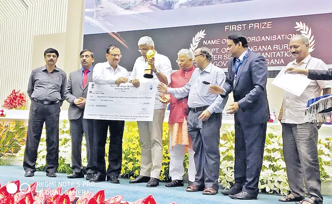 National Water Mission Awards Award To Mission Bhagiratha - Sakshi