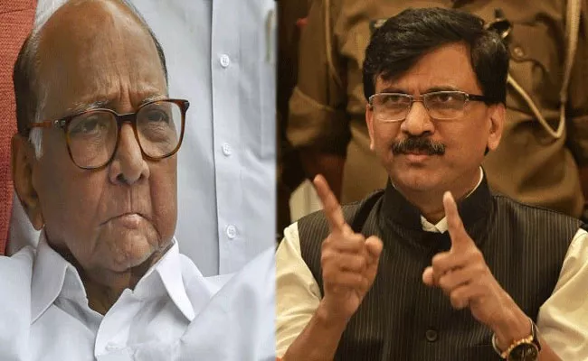 Sanjay Raut Supports NCP Leader Sharad Pawar - Sakshi