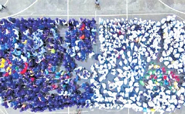 Thousand Pharma Students Set World Record In Indore  - Sakshi