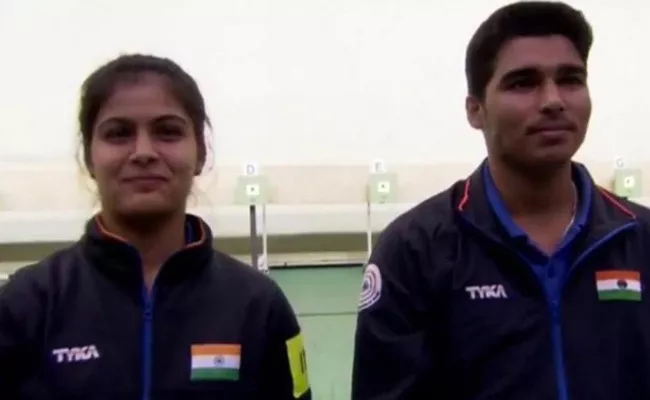  Manu Bhaker And Saurabh Wins Gold - Sakshi