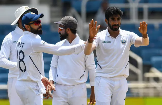 India Beat West Indies by 257 Runs in Second Test - Sakshi