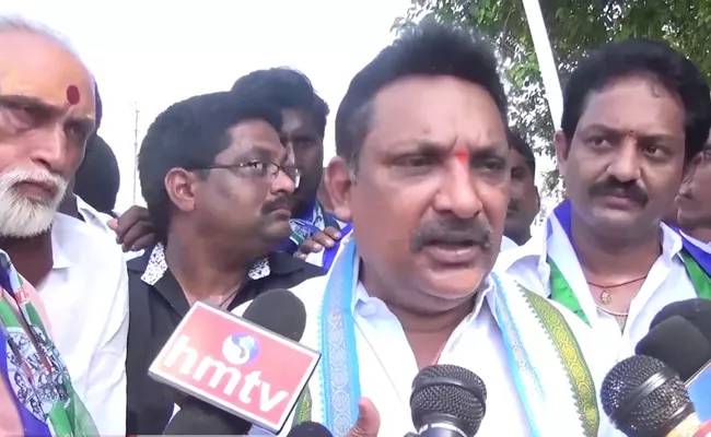 MLA Grandhi Srinivas Says Village Swaraj Possible With YS Jagan - Sakshi