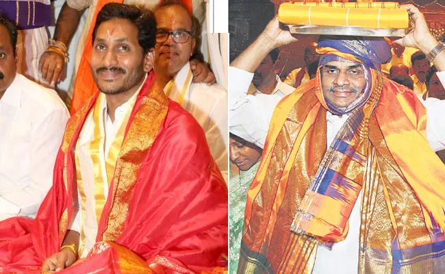 CM Jagan To Offers Silk Clothes To Tirumala - Sakshi