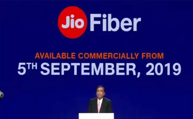 Reliance Jio Fiber broadband to be commercially launched - Sakshi