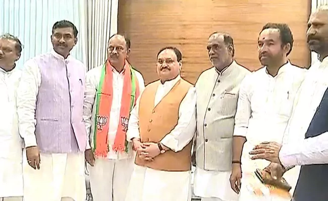 Revuri Prakash Reddy Ravindra Naik Jions BJP In Delhi - Sakshi